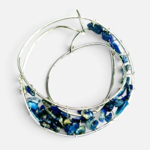 Lapis Lazuli statement pendant,